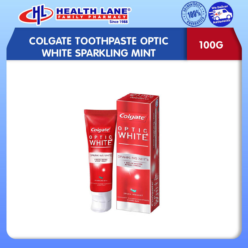 COLGATE UBAT GIGI OPTICPUTIHSPARKLING PUDINA(100G)